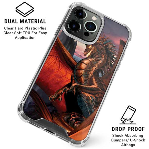 Coppervein Dragon by Ruth Thompson iPhone 16 Pro Clear Case